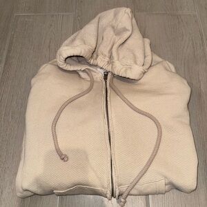 Oversized zipper hoodie